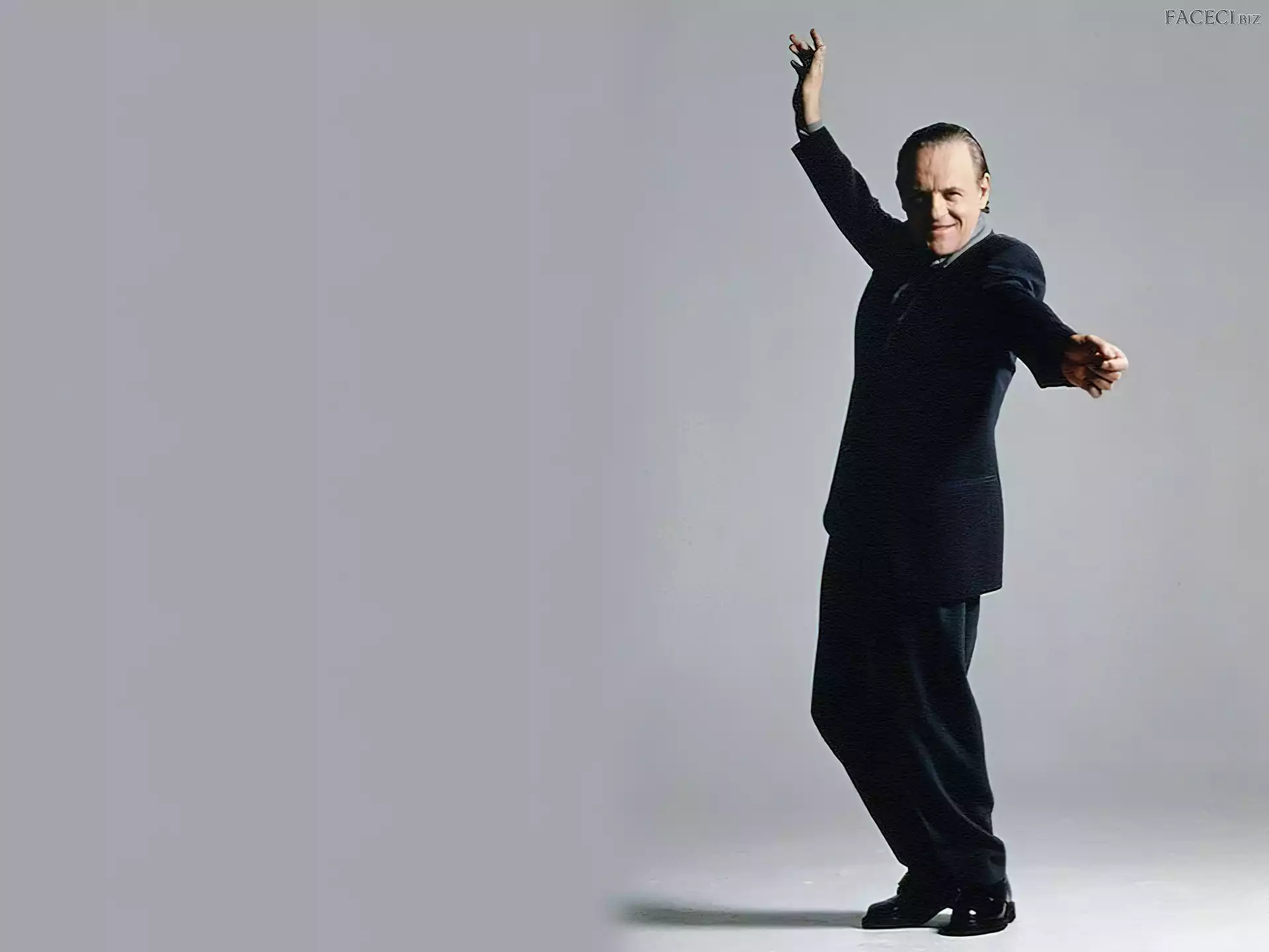 buty, Anthony Hopkins, czarne