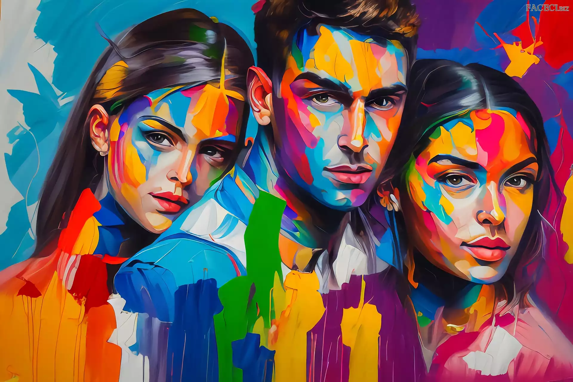 Grafika, Kobiety, Mężczyzna